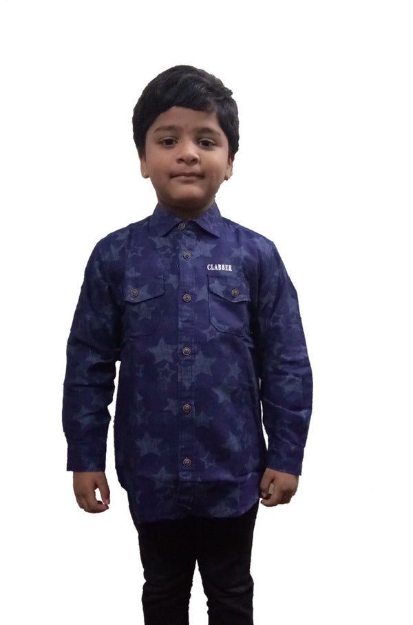 Boys Star Printed Shirt