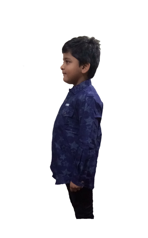 Boys Star Printed Shirt