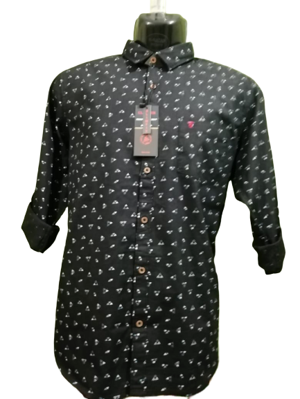 Mens Printed Slim Fit Shirt