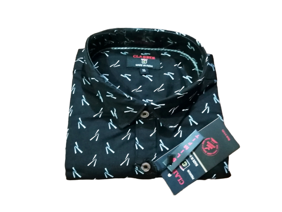 Mens Printed Slim Fit Shirt