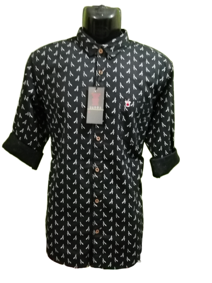 Mens Printed Slim Fit Shirt