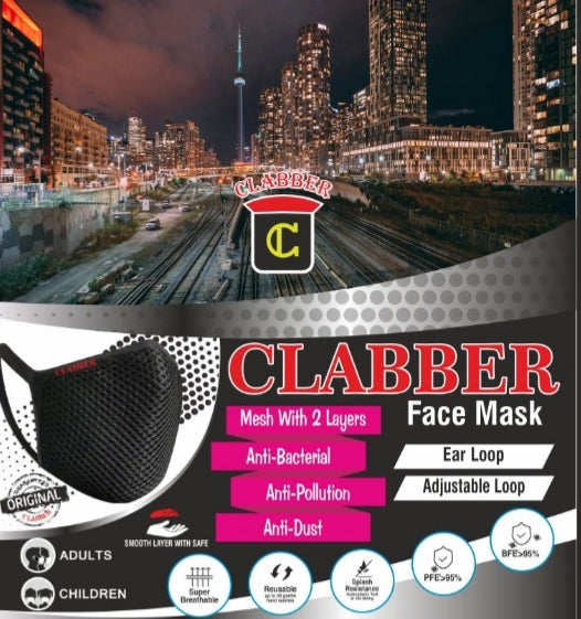 Clabber Brand-Kids Face Mask with Head Band