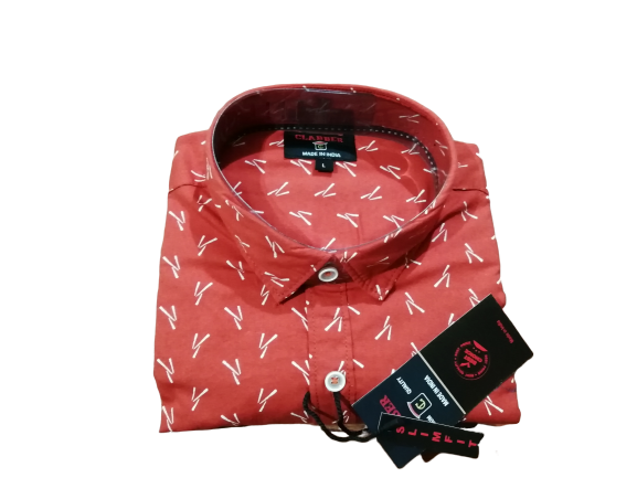 Mens Printed Slim Fit Shirt