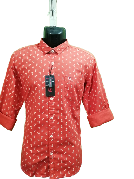 Mens Printed Slim Fit Shirt