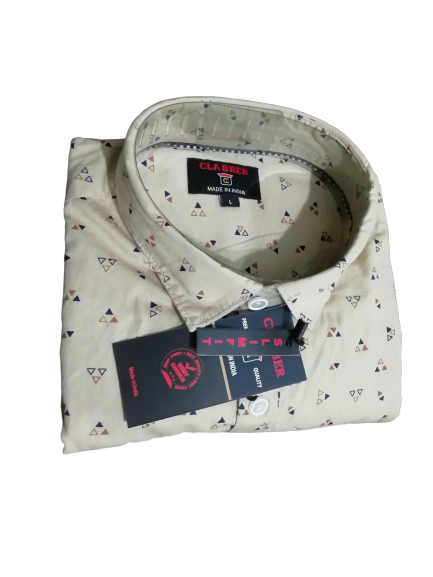 Mens Printed Slim Fit Shirt