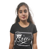Women Black T-shirt