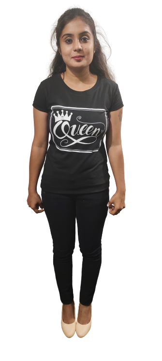 Women Black T-shirt