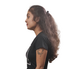 Women Black Crop T-shirt