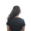 Women Black Crop T-shirt